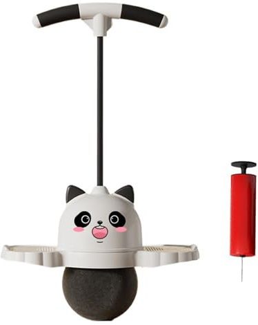 Springballs-Spielzeug – 80 X 38 Cm Großes Panda-Fahrgeschäft, Balance-Hüpfspielzeug, Kinderübungsspiel | Hüpfstab-Ball, Luftpumpe Im Lieferumfang Enthalten, Für Indoor-Outdoor-Spielaktivität, Unterhal