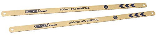Draper 19345 Expert 24Tpi Bi Metal Hacksaw Blades, 300mm , Blue