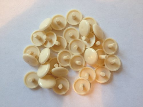 Hinge and Bracket Supplies Screw Hole Cover Cap Pack 50 Beige Confirmat Screw Cover 13Mm Dia X 3Mm Pin