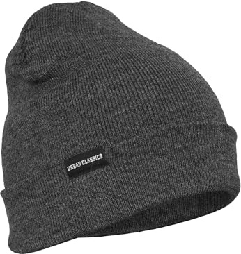 Urban Classics Unisex Basic Flap Beanie, Grå (kol 91), one size
