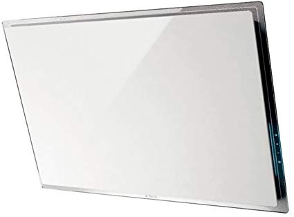 Elica Elle WH/F/80 Dunstabzugshaube (Umwälzung, 650 m³/h, 43 dB, Wand, LED, Weiß)