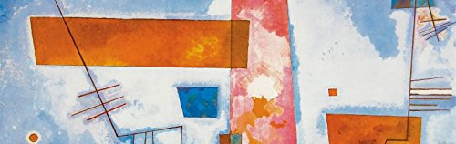1art1 Wassily Kandinsky Eckige Struktur, 1929 Selbstklebende Fototapete Poster-Tapete 240x75 cm