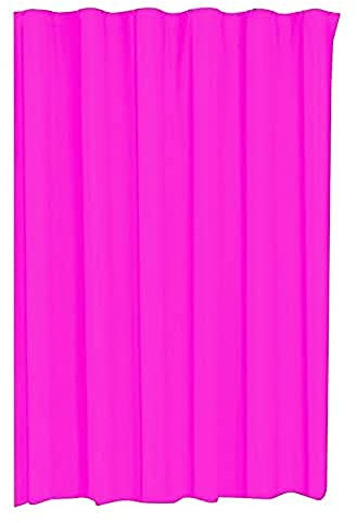 MSV Tenda da Doccia in plastica PVA homeXpert 180x200 cm Fucsia - Anelli Inclusi