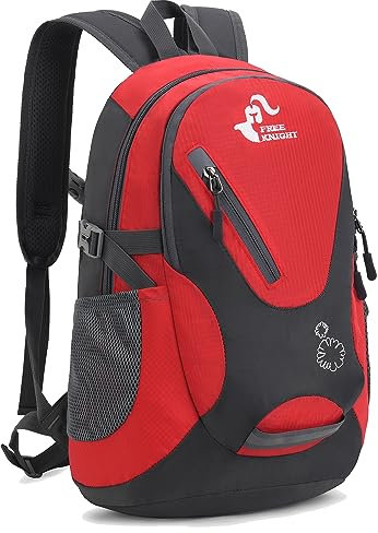 Bseash Kleine Größe 20L leichte wasserdichte Rucksack, Outdoor Sport Travel Daypack für Radfahren Wandern Reiten Radfahren Reisen (Rot)