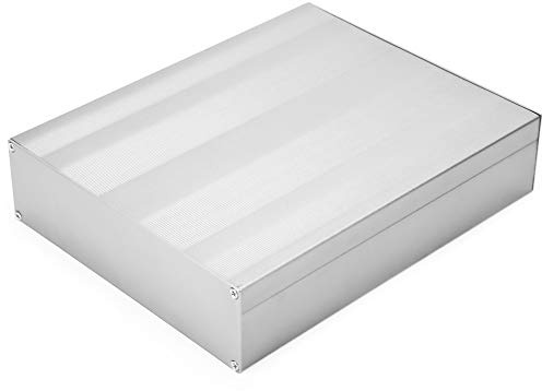 Aluminum Enclosure, DIY Aluminum Case Sand Blasting Printed Circuit Board Instrument Aluminum Box Enclosure Electronic Project Case, 50 × 178 × 220 mm
