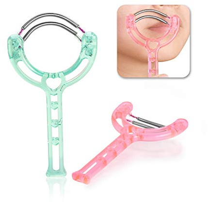 Fesjoy Gesichtshaarentferner Spring Facial Hair Removal für Frauen Spring Facial Epilator Entfernt Haare auf der Oberlippe Kinnbacken und Koteletten Gesichtshaarentfernung