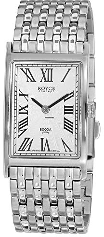 Boccia Damen Analog Quarz Uhr mit Titan Armband 3285-07, Silber