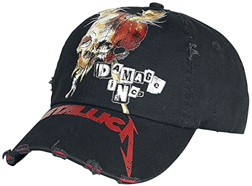Metallica Distressed Unisex Cap schwarz Band-Merch, Bands, Geschenke