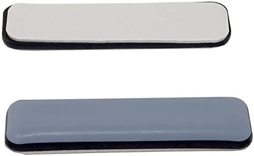 16 feltrini in teflon per mobili, protezione pavimento, colore grigio, 24 x 100 mm, autoadesivi.