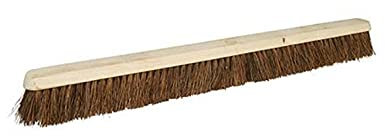Wooden Broom Head Soft Coco Stiff Bassine Bristles Brush Floor Cleaning Sweeping (900mm/36, Stiff Bassine)