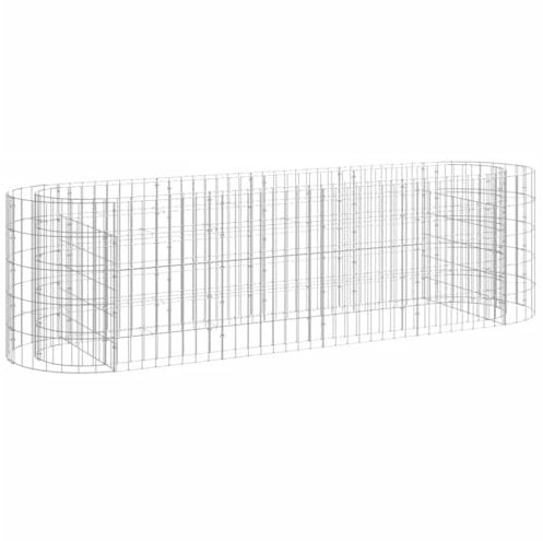 vidaXL Gabionen Hochbeet Steinkorb Pflanzkorb Gabionenkorb Pflanzkasten Pflanzkübel Pflanzbeet Garten Verzinktes Eisen 190x50x50 cm