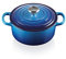 Le Creuset Cocotte redonda de hierro fundido, 20 cm, 2, 4 L, Todas Las Fuentes de Calor incluso inducción, Azure, 21177202202430