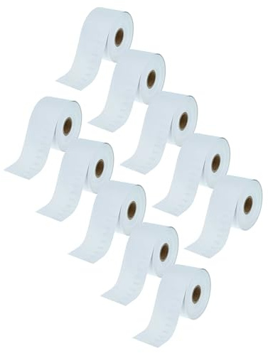 vhbw 10x Rolle 51mm x 89mm (300 Etiketten) Ersatz für Dymo S0929100 für Drucker Weiß