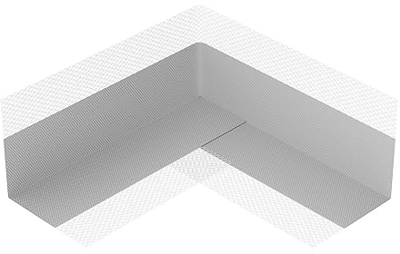 Isolbau Innenecke P2 Grau - 100 Stück - Wasserdichtes Eck-Dichtband für Sanitär, Dusche, Bad, Fliesen, Eckabdichtung Dichtecke Abdichtung für Innen- & Außenbereich