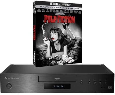 MULTIREGION Blu-ray Player Compatible with Panasonic DP-UB9000 MULTIREGION DVD Regions 1-8 - Blu-ray Region B - Bundle Including Pulp Fiction 4K UHD Disc