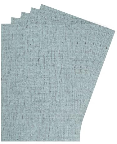 sourcing map Tableros para casa de muñecas de 30,5 x 20,3 cm, papel tapiz y patrón de tela para pisos, color azul profundo para casa de muñecas, accesorios de mesa de arena, 5 piezas