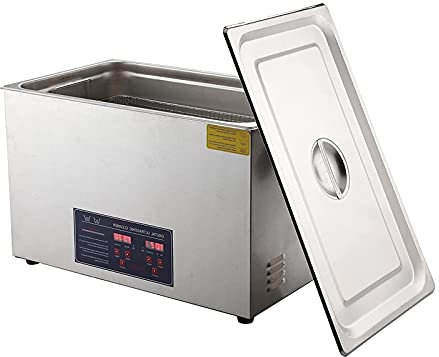 Limpiador ultrasónico Industrial Limpiador ultrasónico Digital Profesional de 30 l para Limpieza de Joyas con Calentador, Temporizador para carburadores de joyería, retenedores de Pistolas (40 kHz,