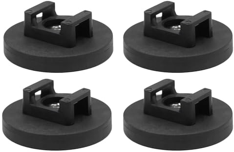 NIYATA 4 Stück Magnetische Kabelbinder-Halterung,43mm Kabel-Organizer,Kabelhalter Magnetisch,Magnetclips Kabel für Weihnachtslichterkette, Auto,Büro und Zuhause