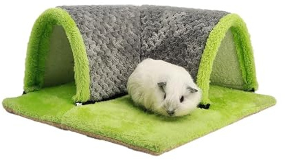 NagetierZusammenklappbar Meerschweinchen Kuscheltunnel Für Kleintiere,34×34cm