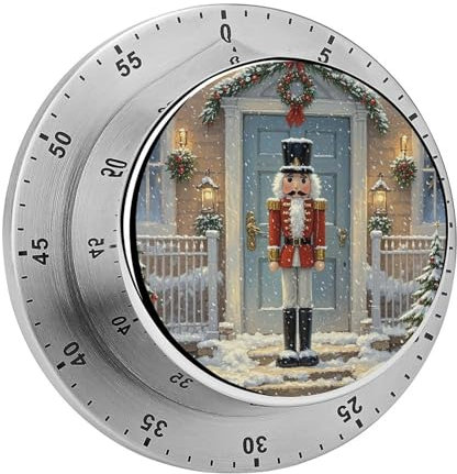 Vintage Nutcracker Kitchen Timer Egg Timer Kitchen Timers for Cooking Magnetic Timer Cooking Timer Gym Timer Cute Kitchen Timer,for Gym Teacher Study Exercise Baking