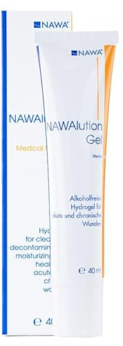 NAWAlution Gel - Hydrogel zur Reinigung, Dekontamination, Befeuchtung und Heilung von akuten und chronischen Wunden 40g