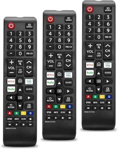 3 Pack Universal Replacement for All Samsung Smart TV Remote,for Samsung BN59-01315J BN59-01301A BN59-01315A Remote