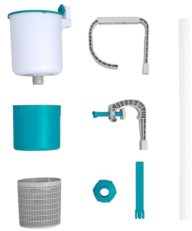 ZYHHDP Skimmer Galleggiante for Piscine Ad Alta Resistenza con Calze for Skimmer - Pulitore Automatico Regolabile for Superfici di Piscine Fuori Terra