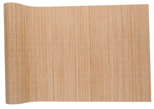Zuschneidbarer Bambus Läufer 30cm, Natürliche Tischdekoration | Bambus Matten, Hitzebeständig und Leicht zu Reinigen, Wiederverwendbar, Glatte Splitterfreie Oberfläche