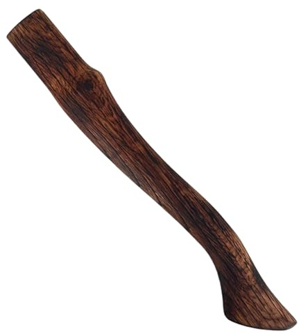 Axe Handle Beech Wood Ax Handle Replacement Carbonized Hatchet with Curved End Smooth Resistant Axe Handles
