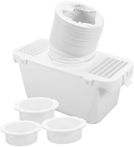 EXHUMKY Indoor Dryer Vent Kit Durable Connector Hose with Lint Trap Easy Installation for Drum Dryers Water Collection System for Efficient Ventilation Compatible with Various Models