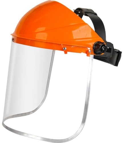 Abbdbd Écran avec Protection Faciale Montée sur Tête, Protection Oculaire, Meulage D'écran, Visière en Polycarbonate Transparent Multi-usages