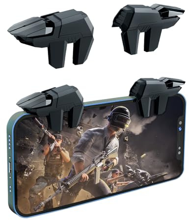 DiyGody PUBG Phone Game Controller Trigger Compatible with PUBG/Fortnitee/Call of Duty, Joystick Gamepad for iPhone & Android, Sensitive Mobile Gaming Grips, Zero Lag Fast Aim No Screen Blocking