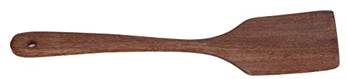 Keenso Cuillère en Bois, Excellent Matériau, Spatule de Cuisson Facile à Entretenir pour Fournitures de Cuisine (Pelle plate de 33,5 cm de long)