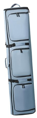 SunsoilGiant Snowboard Tasche Wasserdichter Skirucksack mit Rollen Ski Gepäck Tragetasche Stiefel Kleidung Zubehörtasche Trocken Nassfach für Wetterschutz Ski, Hellblau
