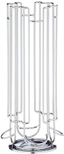 Capstores Tavolaswiss 50.48574, Portacapsule girevole Parco in acciaio cromato, capienza: 24 capsule Dolce Gusto