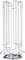 Capstores 50.48574 Tavolaswiss Porte capsules rotatif pouvant contenir 24 capsules Dolce Gusto Acier chromé
