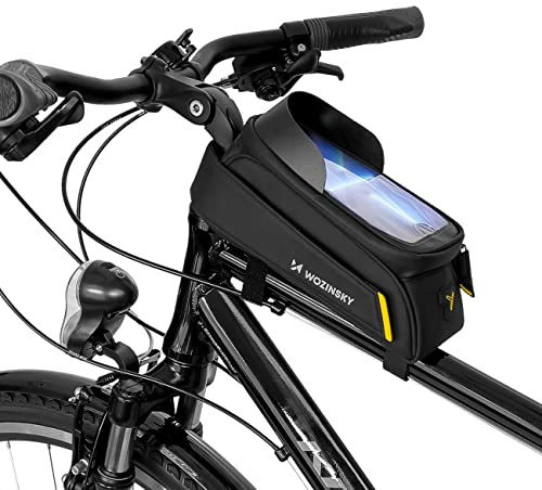 WOZINSKY Fahrradtasche Rahmentasche Wasserdicht Tasche für Fahrrad, Mountainbike, ebike, MTB, Rennrad Bike Bag Fahrradhandytasche Fahrradtasche Rahmen 2L