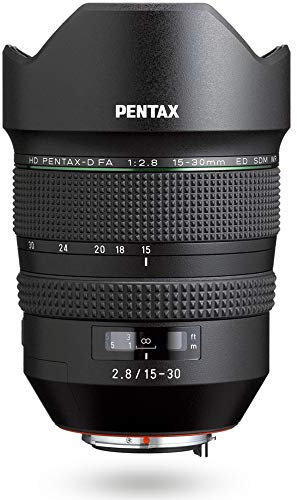Pentax HD -D FA 15-30mm F2.8 Ed SDM WR SLR Objectif Ultra Large Noir - Lentilles et filtres d'appareil Photo (SLR, 18/13, Objectif Ultra Large, 0,28 m, Pentax KAF3, 15-30 mm)