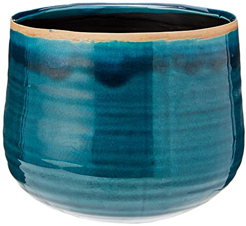 Ivyline 136349 turquoise Pot Como, 18x18x15 cm