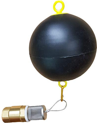 Schwimmer mit VA Saugkorb und 1 1.4 Zoll Rückschlagventil für Saugschlauch - Fussventil geeignet für Gartenpumpe, Schwengelpumpe, Jetpumpe - Qualitäts Ventil mit Messingklappe