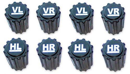 VABIONO Reifenmarkierer Radmarkierung Ventilkappen Set Reifen-Wechsel Radmerker (8 Stück)