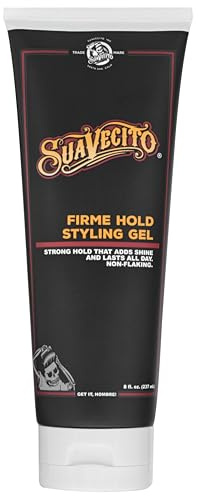 Suavecito Firme Hold Styling Gel Extra Strong Hold for Men 237ml | Extra Strong Hold Hair Gel for All Day Control and Definition. Flake Free Non Greasy Formula. Easy to Apply and Wash Out.