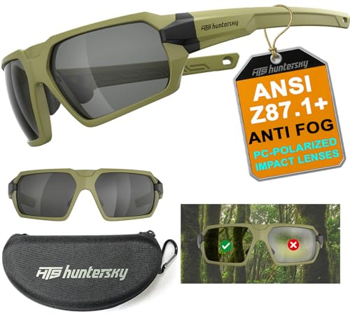HTS HUNTERSKY Q37 gafas tácticas antiniebla polarizadas para caza y tiro, gafas de protección balística de grado militar, gafas de protección ocular para el ejército, para motocicleta, conducción