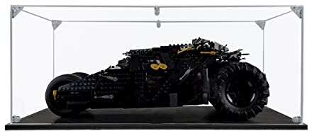 SONGLECTION Vitrine en acrylique compatible avec Lego DC Batman Batmobile Tumbler #76240, vitrine anti-poussière (étui uniquement) (les ensembles Lego ne sont pas inclus)