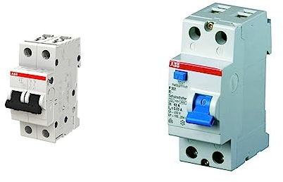 ABB S202 B10 AUTOMATISCHE 6KA 2P & FI-Schutzschalter 2-polig Typ A,F202A 25 A, 0,03 A