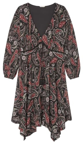 SPRINGFILED, Mujer, Vestido Estampado Corto Picos, Black, S