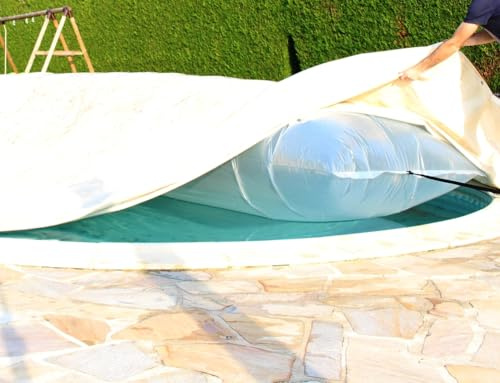 Coussin Gonflable d'hivernage Piscine Flot'Up ECO - LG 7m, Diamètre 1m - pour bâche Couverture de Piscine LG 8m - POOLCO