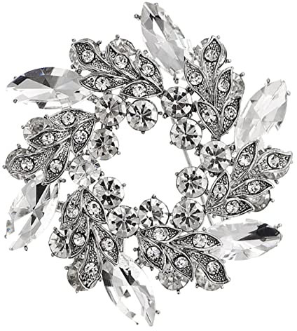 SAFIGLE Bouquet Brosche Mit Strass Für Hochzeiten Und Besondere Anlässe Eleganter Anstecker Für Frauen Für Brautjungfern Und Geburtstagsfeiern Brs-