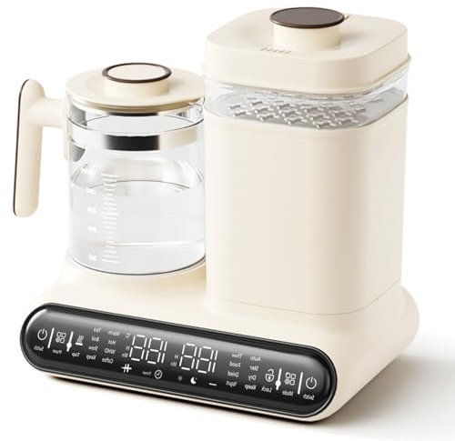 Calentador de biberones para leche materna, vaporizador y secador de biberones multifuncional de 600 W, máquina para hacer biberones con hervidor eléctrico para bebés, calentador de agua para fórmula