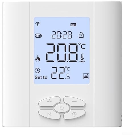 Thermostat intelligent pour radiateur Tuya pour ZigBee pour actionneur de vanne/chaudière à gaz Thermostat intelligent avec contrôle mobile